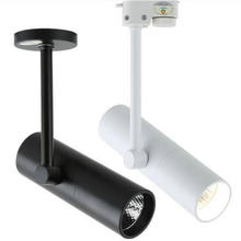 Lámpara LED de techo con carcasa de aluminio, iluminación LED sobre riel COB regulable de 15W, AC85V-265V, foco AC110V o AC220V 2024 - compra barato