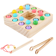 Kids Toys Wooden Toys Montessori Clip Beads Magnetic Digit Fishing Game Early Learning Educational Toys For Children Girl Gifts 2024 - buy cheap