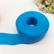 Sky blue (5yards/lot) 1"(25mm) Multirole Fold Over Elastics Spandex Satin Band DIY Lace Sewing Trim 2024 - buy cheap