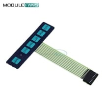 Interruptor de membrana de matriz de 6 teclas, Panel de Control de teclado superinteligente con LED, 1x6 teclas 2024 - compra barato