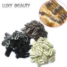 50pcs U 2.3cm Wig Clips Snap For Human Hair Extensions/Weaving Extensions Medium Professional Salon Accessories Brown Blonde 2024 - buy cheap