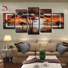 African Impression 100% Handmade Modern Abstract  Oil  Painting on Canvas Wall Art Gift Home Decoration No Framed JYJLV243 2024 - buy cheap