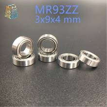 Free shipping 10pcs MR93ZZ R-930ZZ deep groove ball bearing 3x9x4 mm miniature bearing ABEC3 mr932z 2024 - buy cheap