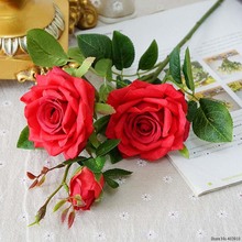 Rosas artificiales de perfume de París, flores falsas de seda, decoración para fiesta en casa, boda, baby shower, novedad 2024 - compra barato