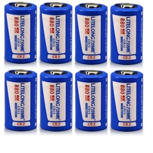 Bateria recarregável lifepo4 8 tamanhos, bateria de lítio de 880mah 3v cr2 2024 - compre barato