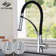 Chrome Kitchen Sink Faucet Swivel Pull Down Kitchen Faucet Sink Tap Mounted Deck Bathroom Mounted Hot and Cold Water Mixer 2024 - buy cheap