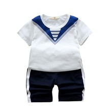 Children Clothes Set 1-5T Summer Girls Boys Clothes 2Pcs Toddler Kids Baby T-shirt Tops Shorts Casual Outfits 2024 - buy cheap