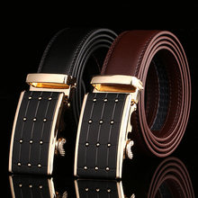 Hot Fashion Luxury Design Men Belt Business Belts Automatic Buckle Leather Belt Men Accessories Casual Waist Strap Belt for Male 2024 - buy cheap