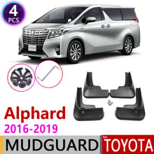 Front Rear Car Mudflap for Toyota Alphard AH30 2016~2019 Fender Mud Guard Flap Splash Flaps Mudguards Accessories 2017 2018 2024 - buy cheap