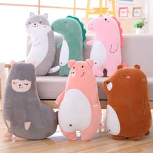 1pc 60cm Lovely Cartoon Animal Pillow Plush Toy Soft Dinosaur unicorn Alpaca Dog Stuffed Cushion Sofa Decor Gift For Children 2024 - buy cheap