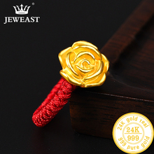 Xy 24 k puro anel de ouro real au 999 anéis de ouro sólido elegante brilhante bonito luxo na moda clássico jóias venda quente novo 2020 2024 - compre barato