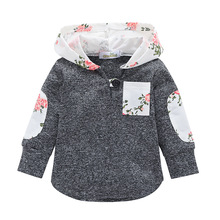 Baby Boys Hooded Sweatshirt Spring Autumn Plaid Sweatshirt Toddler Girl Floral Sweatshirt Children's Clothes Casual Kids Clothes 2024 - buy cheap
