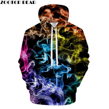Flame&Smoky 3D Print Hoodies Men Casual Sweatshirt BrandTracksuit Pullover Unisex Coat Autumn Streatwear Drop Ship ZOOTOPBEAR 2024 - buy cheap