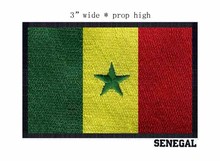 Parche bandera bordada de SENEGAL, 3 "de ancho, madera de Río, etiqueta, parche bandera bordada 2024 - compra barato