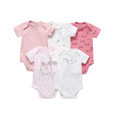 5 Pieces/Lot Infant Baby Girl bodysuit Soft Cotton Quality Ropa de bebe Newborn Baby Boy Clothing Bebe Jumpsuit 0-24Months 2024 - buy cheap