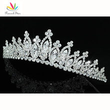 Peacock Star Bridesmaid Bridal Wedding Party Quality Austrian Crystal Tiara CT1494 2024 - buy cheap