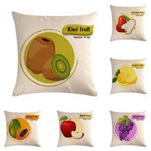 Creative Fruit Cushion Cover Avocado Throw Pillow Cotton Linen Sofa Car Custom Pillow Case Home Wholesale Dropshipping ZY1045 2024 - buy cheap