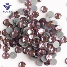 YANRUO-diamantes de imitación para decoración de ropa, cristal plano, amatista, Strass, SS6-SS30, 2058HF 2024 - compra barato