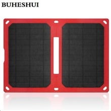 BUHESHUI Foldable 10W Universal Outdoor Travel Solar Panel Charger For iPhone Dual USB Waterproof NEW High Quality Free Shipping 2024 - buy cheap