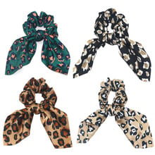 Moda Estilo Leopard Bow Scrunchie Do Intestino Para Mulheres Meninas Acessórios Para o Cabelo Rabo de Cavalo Faixas de Cabelo haarband gumki fazer wlosow haarband 2024 - compre barato