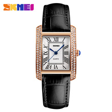 SKMEI Brand Watches Women Watch Retro Relogio Feminino Leather Strap Waterproof Fashion Casual Ladies Quartz Wristwatches 1281 2024 - buy cheap