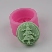 Árvore de natal silicone artesanal sabão molde artesanato faça você mesmo molde para presentes 2024 - compre barato