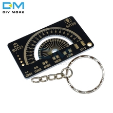 180 Degrees Measuring Tool Multifunctional PCB Ruler Resistor Capacitor Chip IC SMD Diode Transistor Package Keychain Reference 2024 - buy cheap