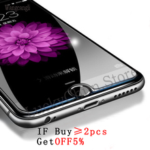Wangcangli vidro protetor para iphone 6 7 x protetor de tela 2.5d de vidro temperado para iphone 7 6 6s 6 7 8 plus 2024 - compre barato