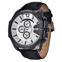 Relógio de pulso casual de couro xinew masculino, relógio com pulseira de couro e quartzo para homens, na moda de 2020 2024 - compre barato