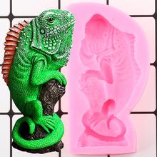 Large Lizard Silicone Molds Lguana Fondant Mold DIY Cake Decorating Tools Polymer Clay Soap Mold Candy Chocolate Gumpaste Mould 2024 - buy cheap