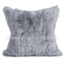 CX-D-22 45x45cm Rex Rabbit Fur Pillow Cover Cushion Sofa Drop Shipping 2024 - buy cheap