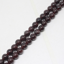 7mm Natural Red Garnet Round For Bracelet DIY Spacer Loose Beads Strand 15'' 2024 - buy cheap