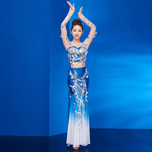 Yi clothing adult female new Slim clothes ethnic style dance costume Peacock dance art exam fishtail skirt 2024 - buy cheap