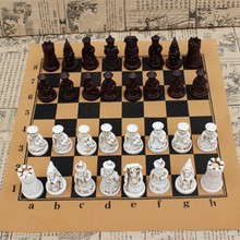 Chess Antique  Medium Chess Piece Chess Board Resin   Lifelike Pieces Characters Cartoon Entertainment Gifts Yernea 2024 - buy cheap