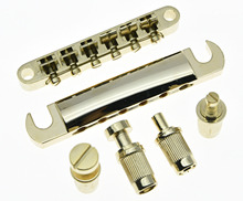 Dopro Chrome/ Black /Gold  Electric Guitar Tune-o-matic Bridge and Tailpiece for LP 2024 - buy cheap