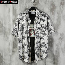 9 Color Summer Men's Flower Shirt 2020 New Fashion Casual Hawaiian Beach Short Sleeve Shirt Male Brand Clothes Plus Size 4XL 5XL 2024 - buy cheap