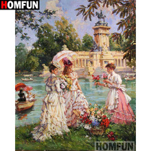 HOMFUN Full Square/Round Drill 5D DIY Diamond Painting "Oil painting beaut" 3D Embroidery Cross Stitch 5D Home Decor gift A17217 2024 - buy cheap
