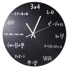 Wall Clock Acrylic Mathematical Formula Clocks Living Room Office Home Diy Decorations Wall Clock Modern Design 2024 - buy cheap