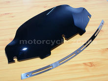 Щелевые накладки для мотоцикла + 6 "Черное ветровое стекло для Harley Touring Electra Glide 1996-2013 2024 - купить недорого