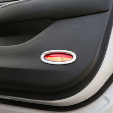 1 пара, автомобильная Передняя внутренняя дверная панель, подсветка, отделка, интерьерные дверные лампы, наклейка для Renault Koleos для Samsung QM6 2017 2018 2024 - купить недорого