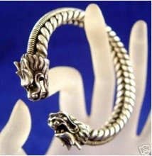 Asian China Superb Jewelry tibetan dragon miao silver bracelet Bangle 2024 - buy cheap