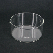 150mm Glass Crystallizing dish Plat Bottom with spout For Chemistry Laboratory 2024 - buy cheap