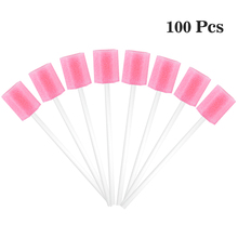 100pcs/Set Disposable Oral Swabsticks Unflavored Oral Care Sponge Swabs Foam Sputum Stick for Oral Medical Use Tooth Cleaning 2024 - buy cheap