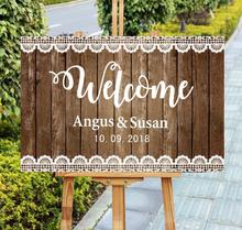 Unique Pattern Mr Mrs Wedding Welcome Sign,Personalized Name Date Wooden Wedding Ceremony Sign,Rustic Party Decor Sign,Gift 2024 - buy cheap