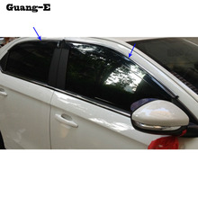 Car Body Styling Stick Lamp Plastic Window Glass Wind Visor Rain/Sun Guard Vent 4pcs For Peugeot 301 2014 2015 2016 2017 2024 - buy cheap