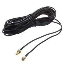 Rp-sma-Cable de extensión conector de antena Wifi macho a hembra, color negro, 10 M 2024 - compra barato