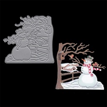 Snowman Branch Set Metal Cutting Dies Stencils for DIY Scrapbooking Decorative Crafts Supplies Embossing Paper Card New 2018 Die 2024 - buy cheap