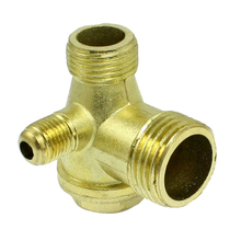 Male Thread Brass Air Compressor Check Valve Spare Parts Gold 2024 - buy cheap