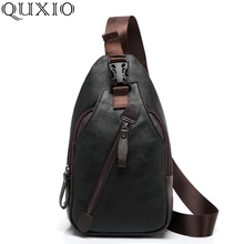 Bolso cruzado de cuero PU informal Vintage para hombre, bandolera de hombro, pecho, espalda, CH001, 2019 2024 - compra barato