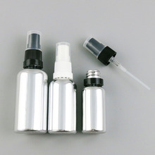 12 x Empty Refillable 100ml50ml 30ml 20ml 15ml 10ml 5ml Silver Glass Essential Oil Bottle With Fine Mist Sprayer Container 2024 - buy cheap